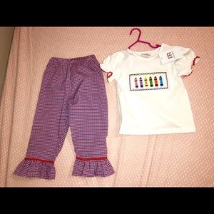 Smocked Mom and me 3t outfit NWT